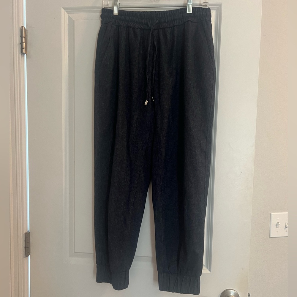 Zara Jogger Style Pants With Drawstring Size M - image 1
